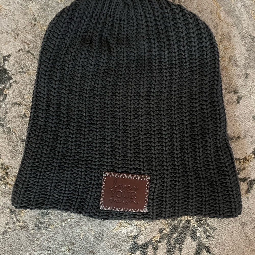 Love Your Melon Charcoal Knit Beanie